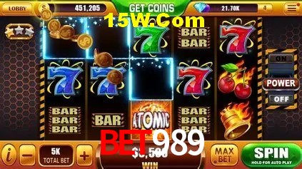 Jackpots e promoções na Bet989